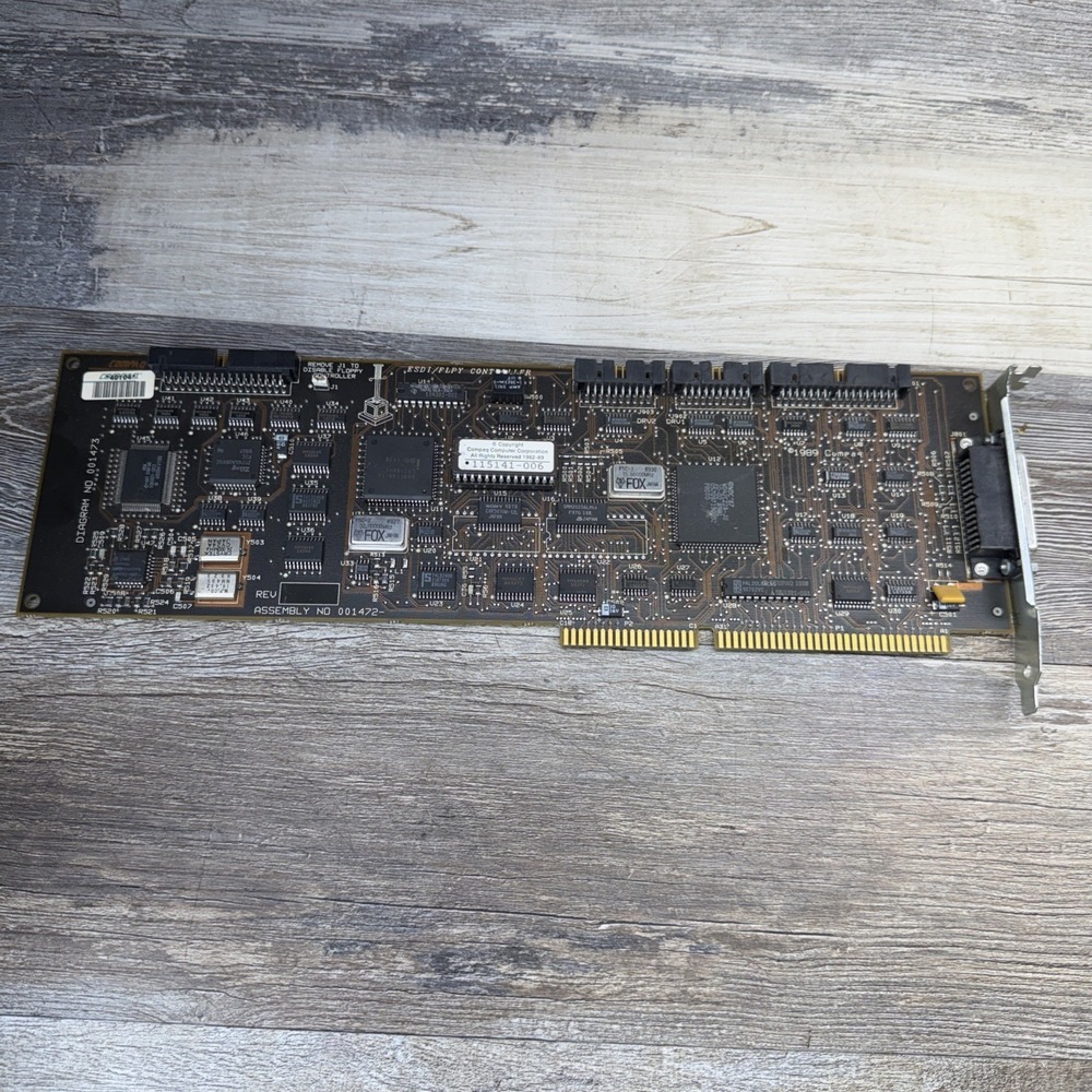 Compaq ESDI/FLPY Controller Assy. 001473 Untested - For Parts / Repairs